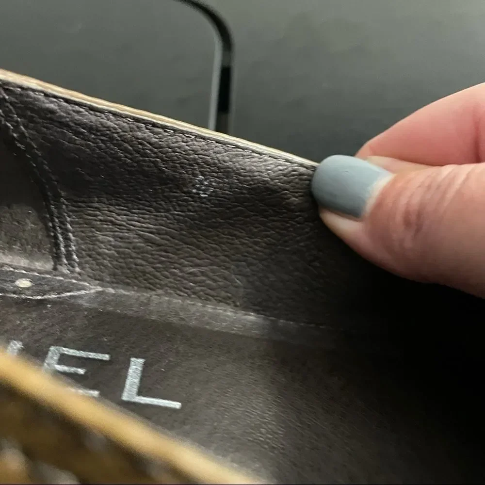 Bivel sold by Nordstrom Leather Braided Toe Covered Flat Slight Wedge Flat, 40 - Picture 11 of 13